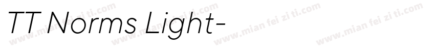 TT Norms Light字体转换